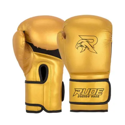 Black professional boxing gloves