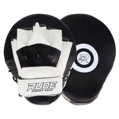 Black professional boxing gloves