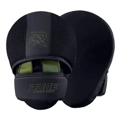 Black professional boxing gloves