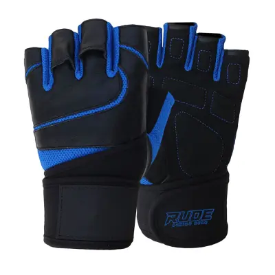 Black professional boxing gloves